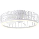 Brilliant Capo Ventilatore Da Soffitto Metallo Plastica Bianca 32W 4200lm - 827-865 CCT | 480mm - Telecomando Dimmerabile