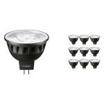 Confezione Multipack 10x Philips Master LED Faretti GU5.3 MR16 6.7W 430lm 10D - 930 Luce Calda | Miglior resa cromatica - Dimmerabile - Sostitutiva 35W
