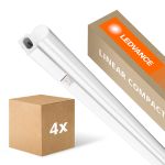 Confezione Multipack 4x Ledvance Reglette LED Linear Compact Interruttore 14W 1500lm - 840 Bianco Freddo | 120cm