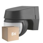 Confezione Multipack 8x Ledvance Sensor Parete Nero| 110D