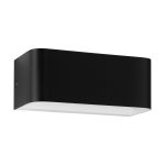 Eglo Luce Da Parete Sania 4 Aluminium Nero Bianca 10W 1300lm - 830 Luce Calda -  | IP20 