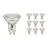 Confezione Multipack 10x Noxion Faretti LED GU10 PAR16 4.8W 450lm 36D - 827 Bianco Molto Caldo | Sostitutiva 50W