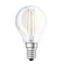 Osram Retrofit LED E14 Sferica Filamento Chiara 3.3W 250lm - 827 Bianco Molto Caldo | Dimmerabile - Sostitutiva 25W
