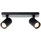 Brilliant Marty Luce da soffitto Aluminium Sabbioso Nero 10W 700lm - 830 Luce Calda -  | Incl. 2x GU10