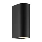 Nordlux Dion Luce Da Parete Aluminium Nero Up & Down | Adatto per 2x GU10