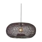 Good&Mojo Luce Pendente Arizona Rattan Burgundy L | Adatto per 1x E27 