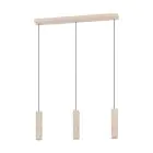 Eglo Luce Pendente Caminia Acciaio Levigato 3x4.7W 3x345lm - 830 Luce Calda -  | IP20 - Incl. 3x GU10